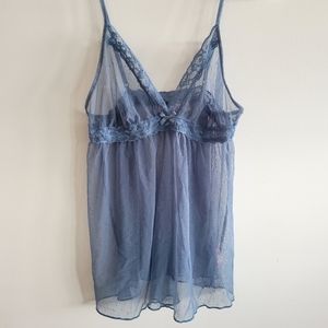 Last chance‼️ Dusty blue babydoll lingerie top
